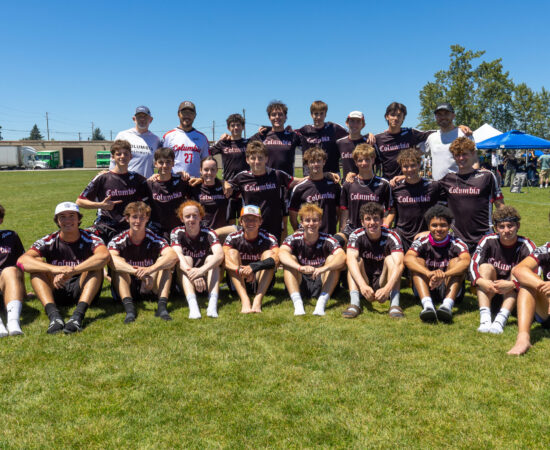 Salem, OR: Columbia Boys team photo from 2026 High School National Invite hosted by CUT Camp and UltiWorld on June 12, 2026. ©2026  Rodney Chen for UltiPhotos.com.